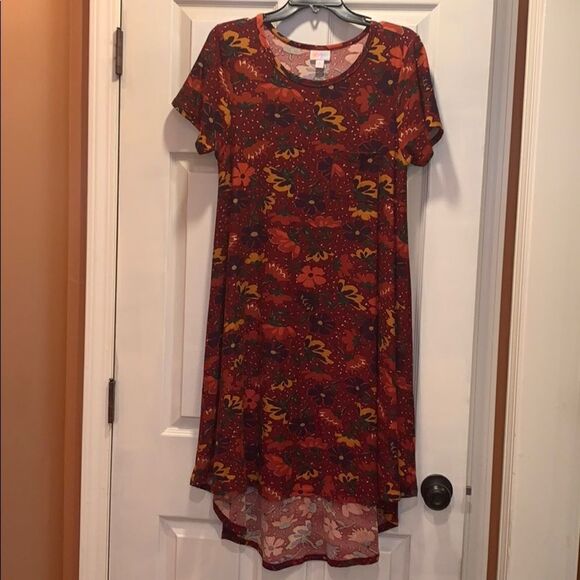 ✨LuLaRoe Carly Fall Floral Legging Material - Picture 1 of 7